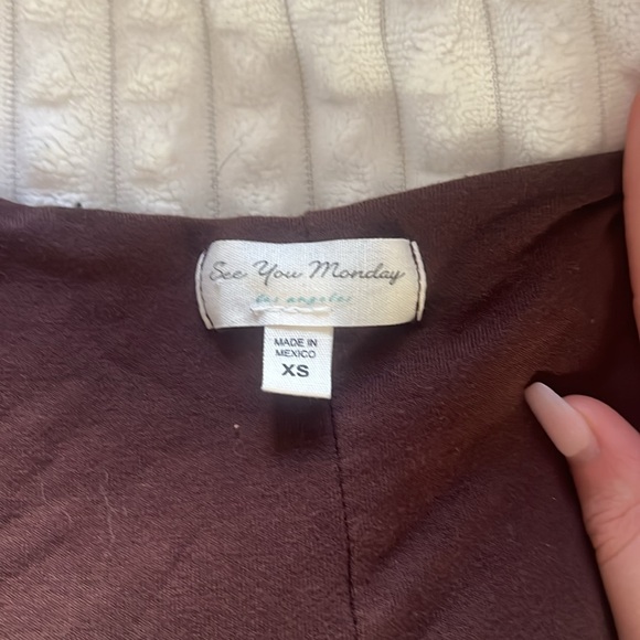 Brown See You Monday , long tight dress - Picture 2 of 2